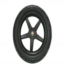 porcelana China Polyurethane stroller rubber tire;pu foam rubber wheel;wheelchair caster wheel;solid tire for stroller fabricante