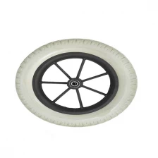 Chine Cusomized taille de conception de couleur mousse PU pneu, de haute qualité roue de poussette de bébé, fabricant professionnel de pneu de la roue de poussette de bébé, roue porte-bébé fabricant