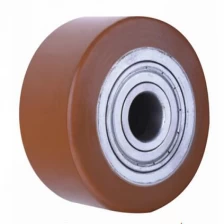 porcelana Ruedas de carretilla de poliuretano de encargo, fabricante de la rueda de la PU, ruedas del elastómero del poliuretano fabricante