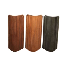 China High end spa bath curved plate PU wood curved plate imitation wood polyurethane panels bathroom accessories PU board Hersteller