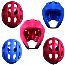 China New Design Excellent boxing headguards, Comfortable Fashion Design karate polyurethane helmet fabricante