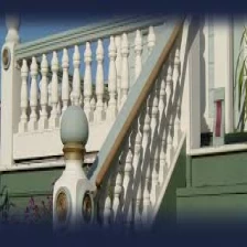 China Polyurethane step railing, balusters, balustrading, q railings, interior railings fabrikant