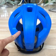 China PU blue or red protective helmet and armet craniacea casque and crash helmet and safety hat in China manufacturer