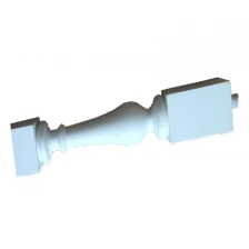 China PU balaústres personalizados PU varanda balaústres brancos PU para balaústres escada pré-moldado fabricante