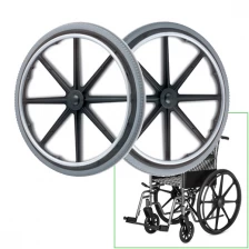 中国 PU elderly scooter tires medical wheelchair solid tires polyurethane foam tires PU tires メーカー