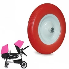 China Polyurethane foam manufacturer baby bassinet tire, PU baby bassinet solid tires, polyurethane tire baby bassinet manufacturer
