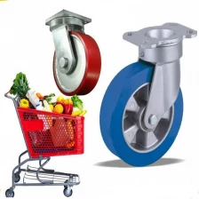 중국 폴리 우레탄 수지 공급 업체 장바구니 우레탄 바퀴, 사용자 정의 쇼핑 카트 타이어 제조업체