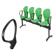 China Polyurethane self-skinning polyurethane Xiamen, China Supplier Conference chair handle, PU swivel chair armrests, PU armrest manufacturer