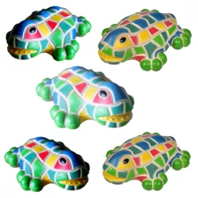 China Production of customized PU Foam color frog toy, China Xiamen polyurethane foam toy supplier,PU TOY SUPPLIERS manufacturer