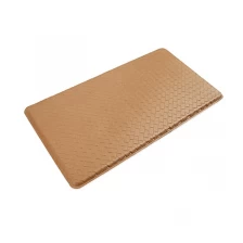 China Rubber Backing Beige Leaf Door Mats Outdoor fabrikant