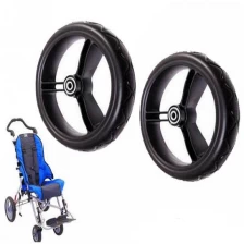 China Urethane rubber tire trolley supplier china  of children, child trolley PU solid tire, PU tire trolley children manufacturer