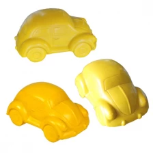 China Xiamen factory customized PU soft, PU high rebound sponge, PU yellow Beetle car Toys manufacturer