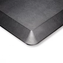China bevel edge design mat, anti warped mat, custom colors PU mat, high density anti fatigue mat, mat with SBR backing, anti slip backing mat manufacturer
