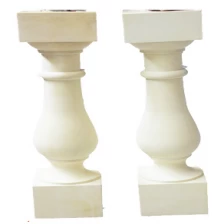 porcelana barandilla de vidrio con pasamanos de madera, rejas decorativas de construcción de la PU de encargo, los pasamanos de poliuretano Continental, barandillas pasamanos fabricante