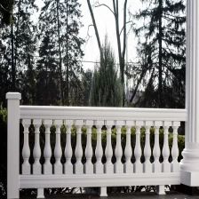 China great balusters and railing, light raiing and balusters, balustrade for decorative, PU railing and balusters fabricante