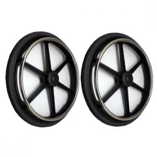 China non toxic polyurethane injection products stroller wheels manufacturer