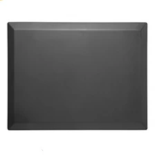 China professional anti slip mat supplier, kitchen mat anti fatigue, PU beautiful soft floor mat, floor black soft rectangle mat manufacturer