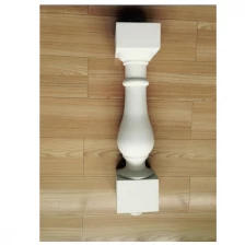 Chine white color polyurethane stair balustrade, universal baluster, polyurethane home decoration baluster, square pu baluster fabricant