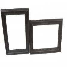 China houtsnijwerk spiegel frame, antiek bladgoud kader muur spiegel, rond spiegellijst fabrikant