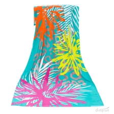 China pure cotton cheap personalized printed beach towel manufacturer