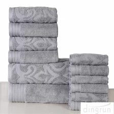 China Cotton Solid Jacquard Bath Towel Set manufacturer