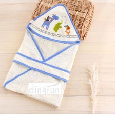 中国 舒适的定制婴儿报巾用于淋浴带有动物图案设计 80 * 80 厘米 制造商