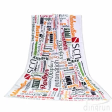 China Promotional Large Size Monogrammed Beach Towels 100% Cotton manufacturer
