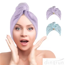 中国 用于头发的毛巾包裹女性的头发 制造商