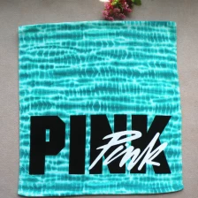 China Velour katoenen handdoek voor bad, Roze strandlaken Online, Beste Roze strandlaken fabrikant