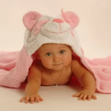 China animal shaped baby hooded towel manufacturer