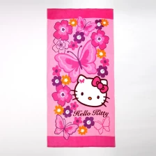 China lovely hello kitty beach towel manufacturer
