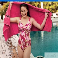 Chine personnalisé serviette de coton de plage pas cher fabricant