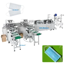 porcelana 2020 Dession New high speed face mask making machine and packing machine manufacturer fabricante
