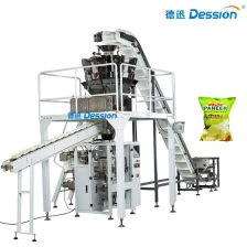 China 250 gms ，500 gms ,800 gms paneer packaging machine price multi weighing heads with chain buket manufacturer