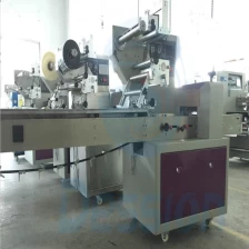 China Máquinas automáticas de fluxo para pizza rápida e pão grande com filme laminado fabricante