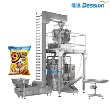 China Automatic puffed potato chips snacks packing machine manufacturer