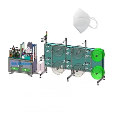 China Face mask machine fully automatic n95 mask making machine kn95 mask making machine fabrikant