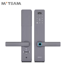 中国 ドア安全ロック最高の技術スマート指紋ハウス入り口ドアロック付きビープアラーム メーカー