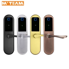 China Electronic Key Free Bedroom Handle Lock Fingerprint Bio Intelligent Digital Door Locks For Wooden, Metal, Composite Doors manufacturer