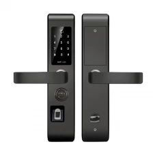 China WiFi Smart Front Door Lock Safe And Intelligent Keyless Life Luxurious Stainless Steel Fingerprint Bluetooth Smart Lock manufacturer
