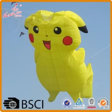 중국 최고의 제품 거대한 만화 풍선 팽창 카이트 피카추 풍선 연 제조업체
