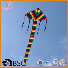 China Small Rainbow Delta kite for kids with kite thread from Shandong kite factory manufacturer