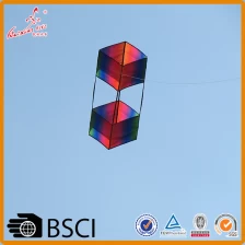 China Weifang Kaixuan regenboog 3d box kite te koop fabrikant