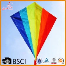 China outdoor rainbow diamond kids kite from the kite factory manufacturer