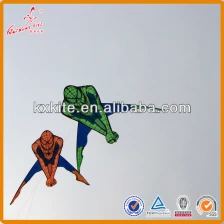 China promotional cartoon kite delta kite flying Spider man kite for kids manufacturer