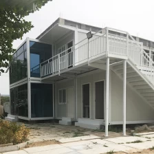 porcelana Venta caliente de la casa prefabricada del envase del bajo costo de la casa del dormitorio del envase de 2 pisos en Sudáfrica fabricante