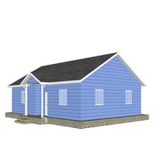 China Heya-3Q02 China casa de 3 quartos medidor de luz construção rápida acessível casa pré-fabricada fabricante