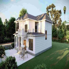 Çin Lüks Işık Çelik Ev Çin Popüler Çelik Villa Modern Evler Kitleri Tam Planı - QB31 üretici firma