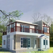 China Prefab Luxury Light Steel Structure Villa House manufacturer