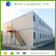China Casas modulares de contêiner de estrutura de aço pré-fabricadas casa de acampamento pré-fabricada dormitório escola fabricante